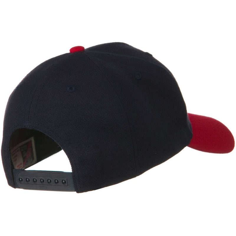 Two Tone Wool Blend Prostyle Snapback Cap