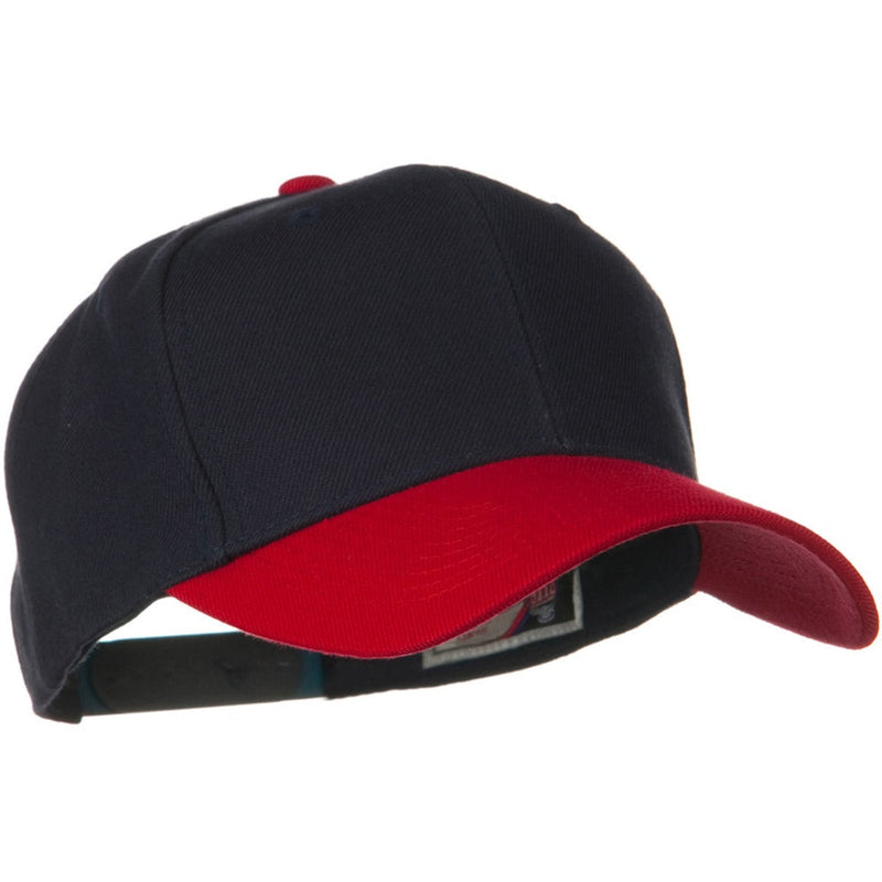 Two Tone Wool Blend Prostyle Snapback Cap