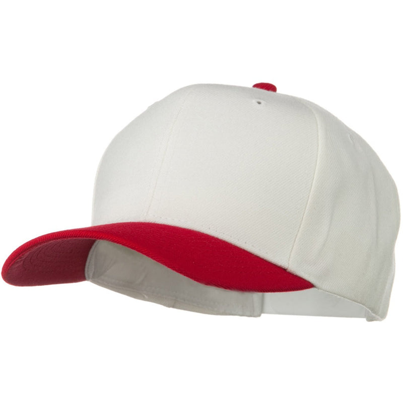 Two Tone Wool Blend Prostyle Snapback Cap