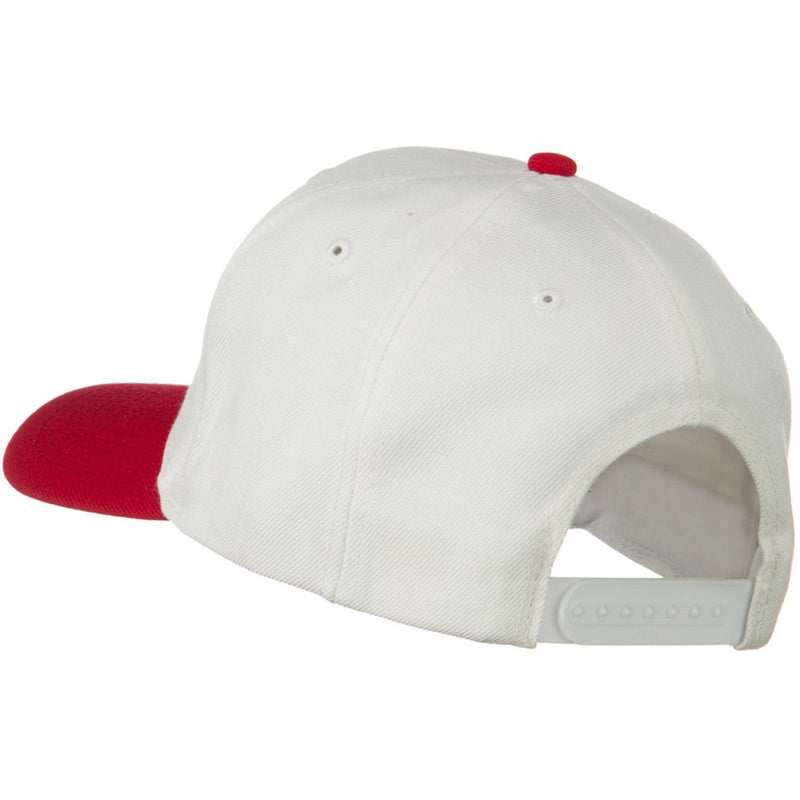 Two Tone Wool Blend Prostyle Snapback Cap