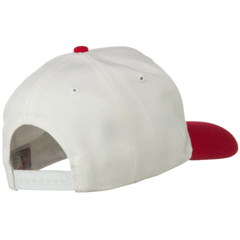 Two Tone Wool Blend Prostyle Snapback Cap