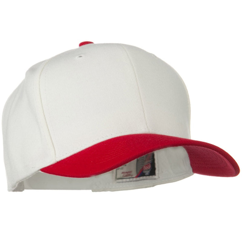 Two Tone Wool Blend Prostyle Snapback Cap