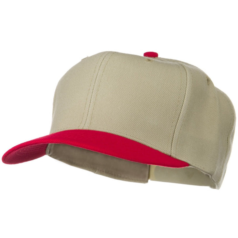 Two Tone Wool Blend Prostyle Snapback Cap