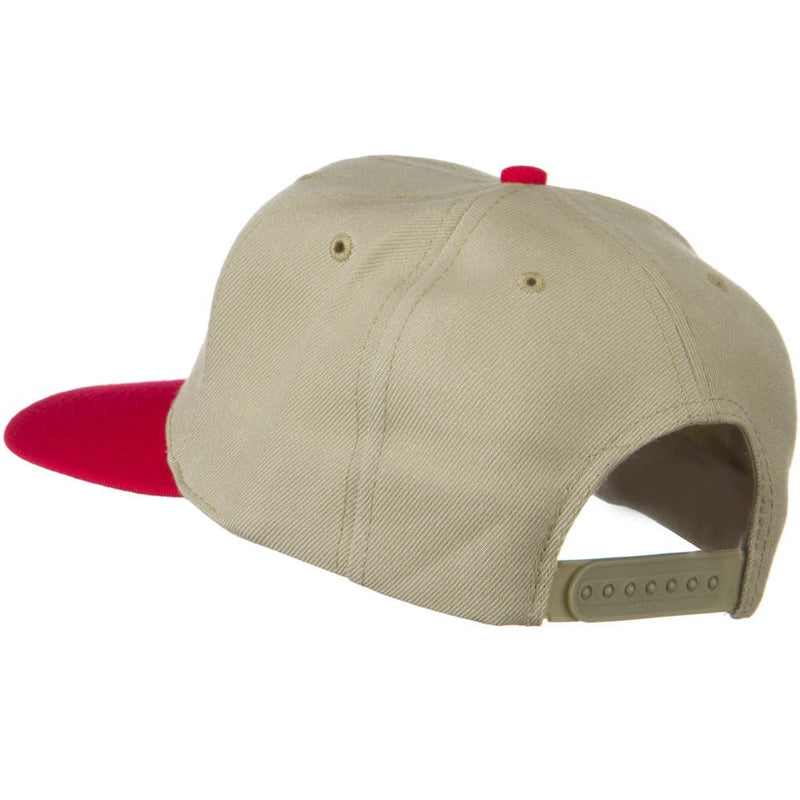 Two Tone Wool Blend Prostyle Snapback Cap