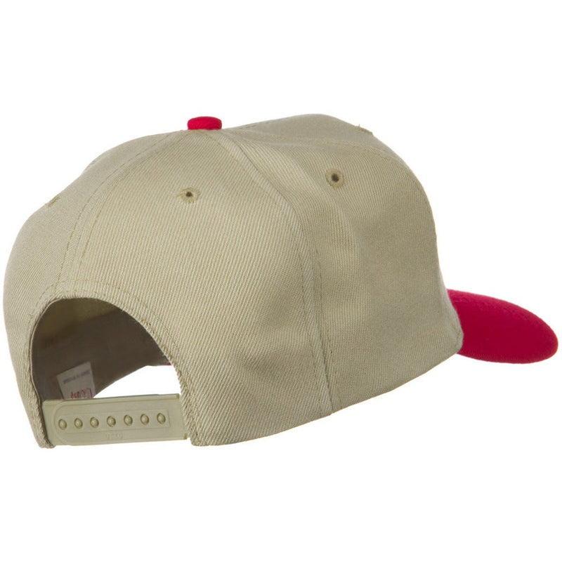 Two Tone Wool Blend Prostyle Snapback Cap