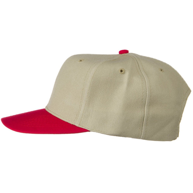 Two Tone Wool Blend Prostyle Snapback Cap