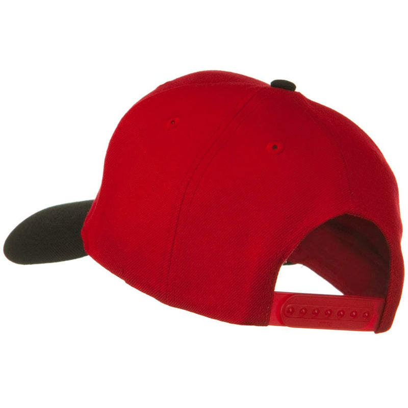 Two Tone Wool Blend Prostyle Snapback Cap