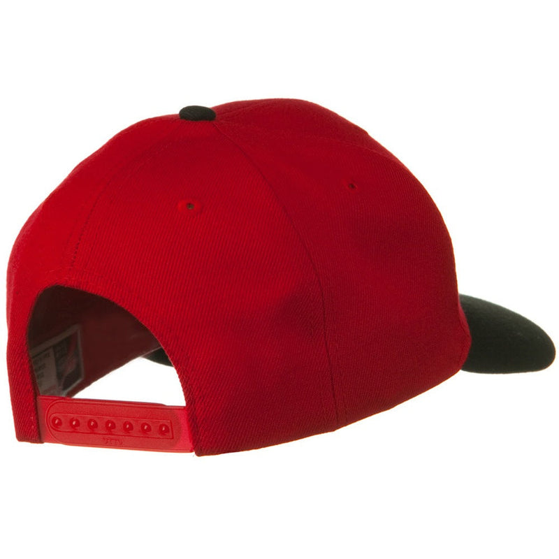 Two Tone Wool Blend Prostyle Snapback Cap