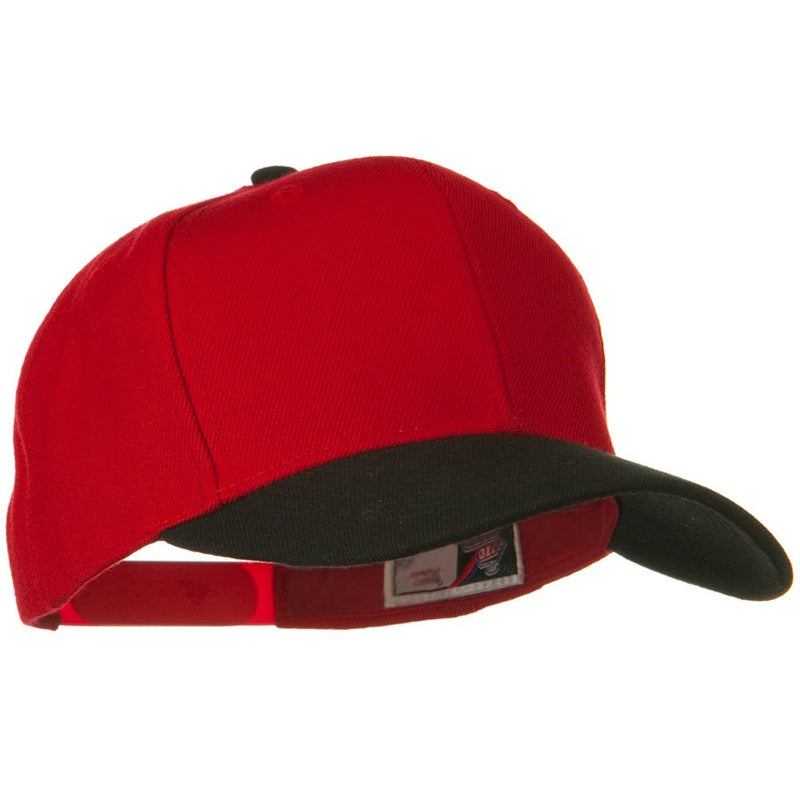 Two Tone Wool Blend Prostyle Snapback Cap