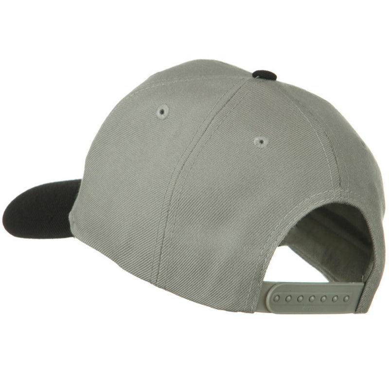 Two Tone Wool Blend Prostyle Snapback Cap