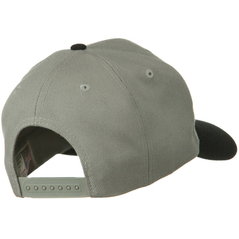 Two Tone Wool Blend Prostyle Snapback Cap