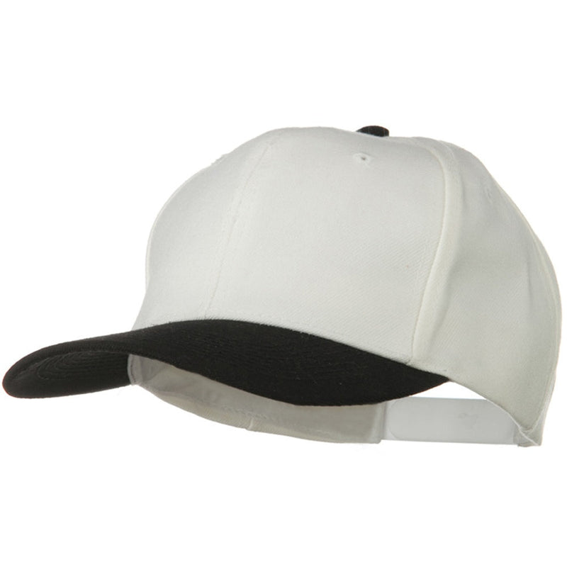 Two Tone Wool Blend Prostyle Snapback Cap