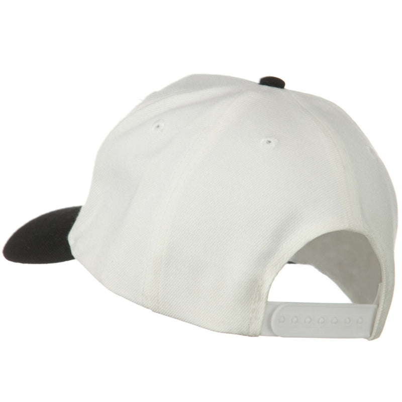 Two Tone Wool Blend Prostyle Snapback Cap