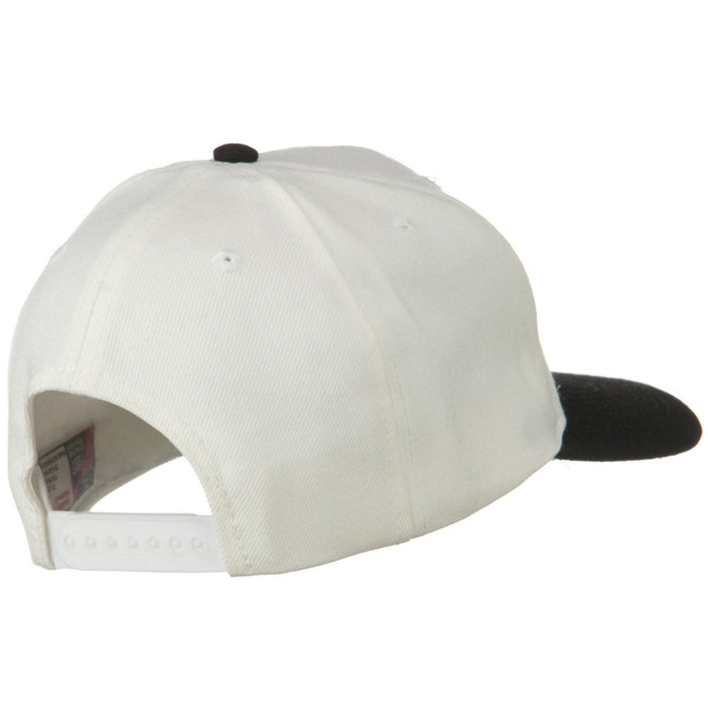 Two Tone Wool Blend Prostyle Snapback Cap