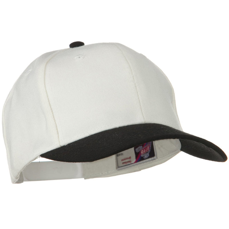 Two Tone Wool Blend Prostyle Snapback Cap