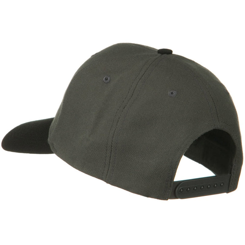 Two Tone Wool Blend Prostyle Snapback Cap