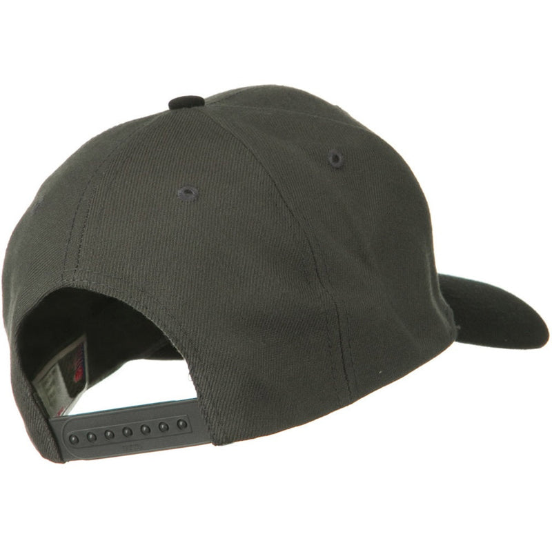 Two Tone Wool Blend Prostyle Snapback Cap