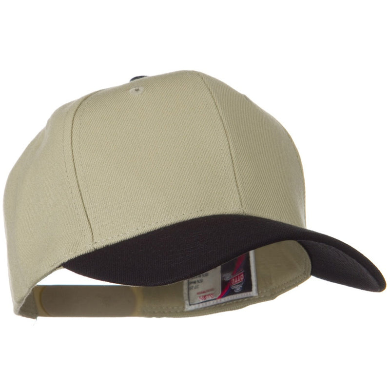 Two Tone Wool Blend Prostyle Snapback Cap