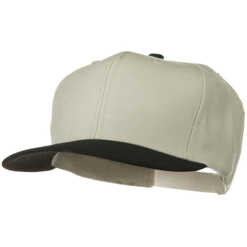 Two Tone Wool Blend Prostyle Snapback Cap