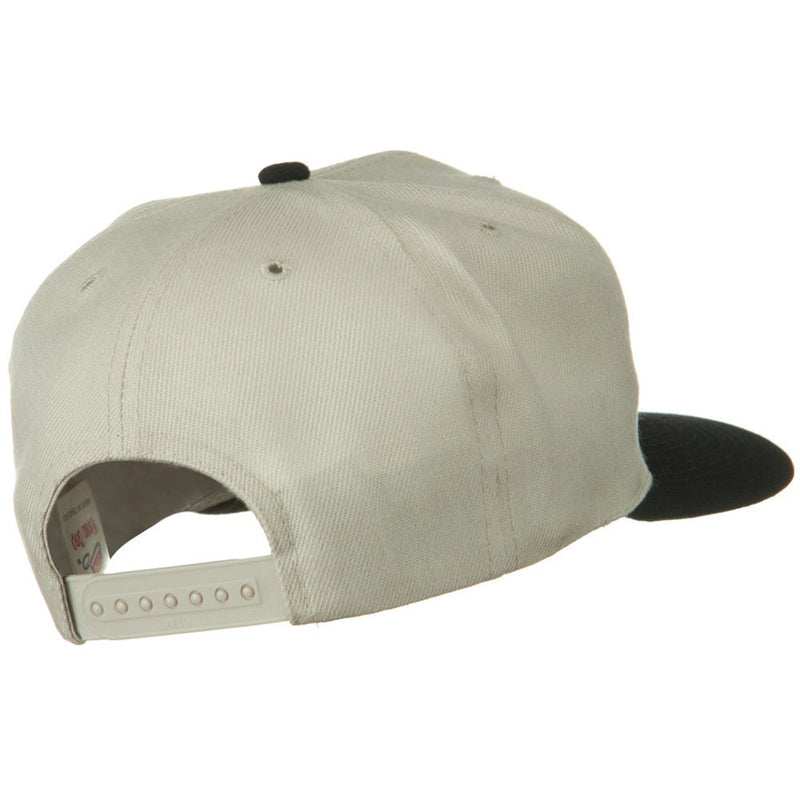 Two Tone Wool Blend Prostyle Snapback Cap