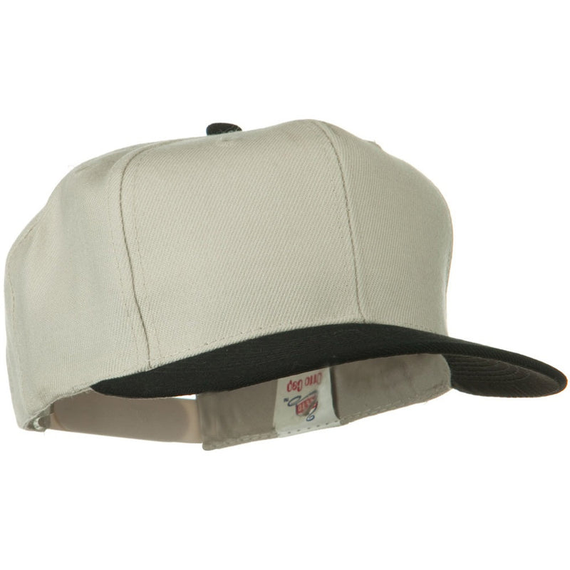 Two Tone Wool Blend Prostyle Snapback Cap