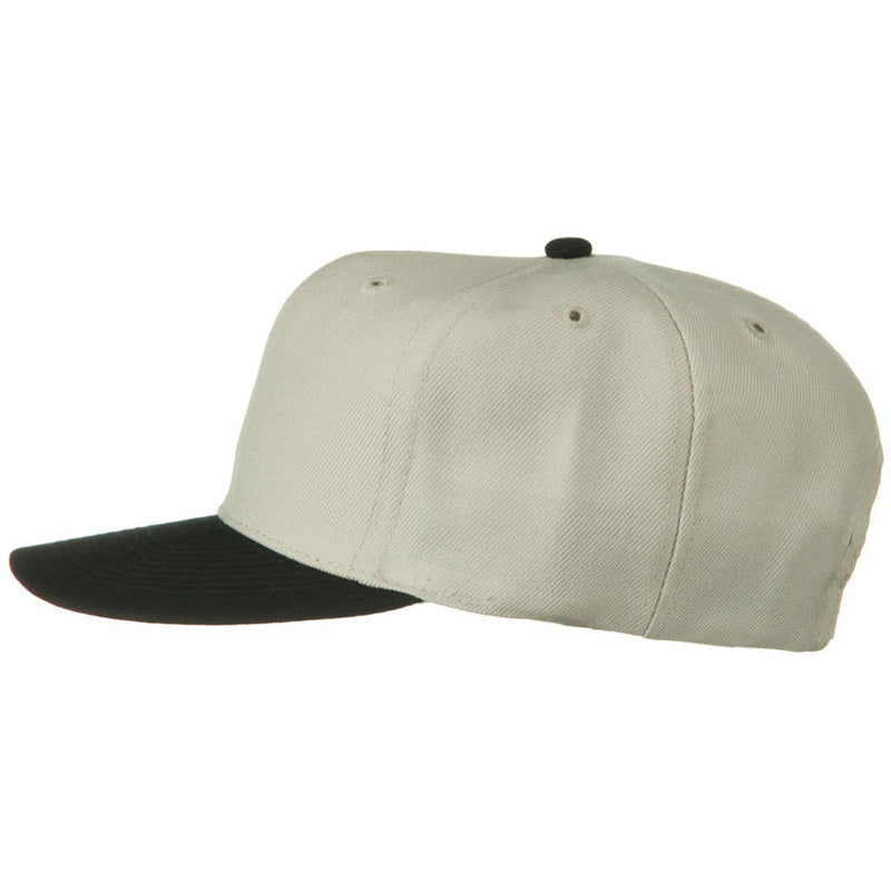 Two Tone Wool Blend Prostyle Snapback Cap
