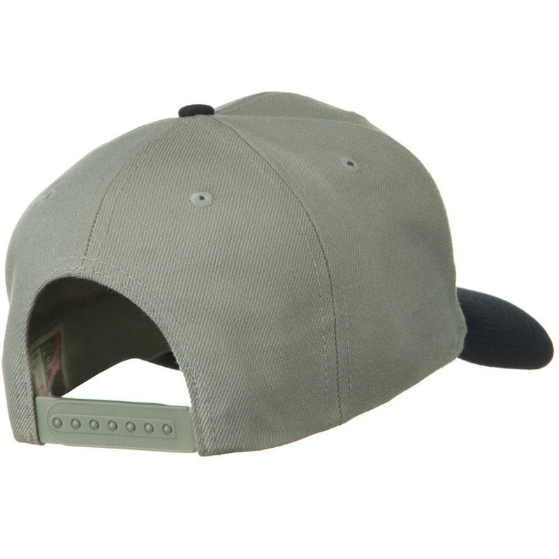 Two Tone Wool Blend Prostyle Snapback Cap