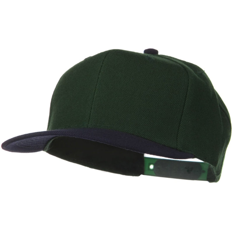 Two Tone Wool Blend Prostyle Snapback Cap