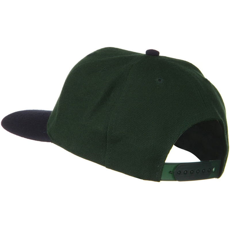 Two Tone Wool Blend Prostyle Snapback Cap