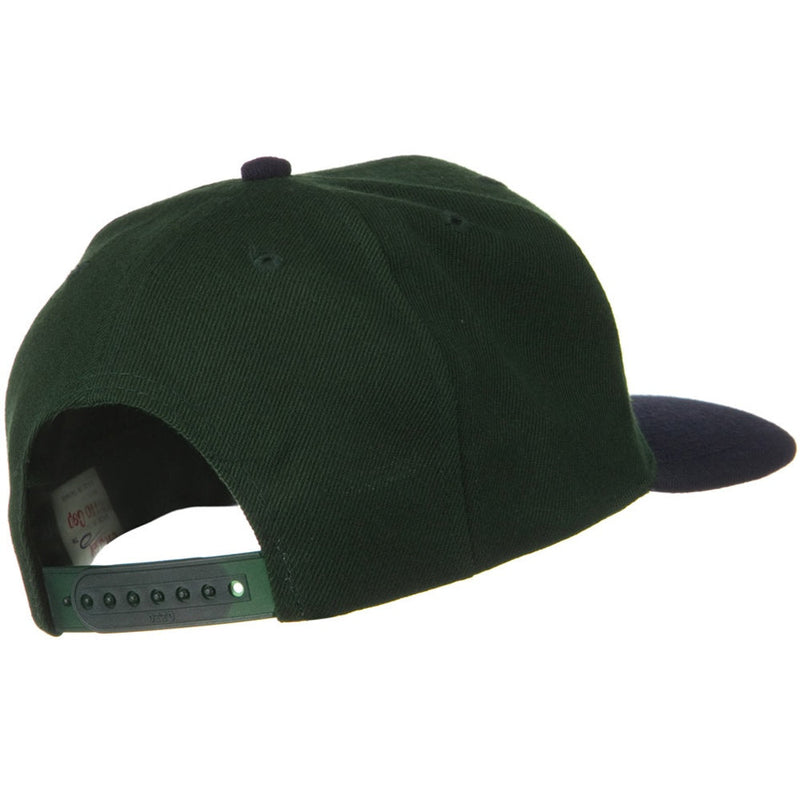 Two Tone Wool Blend Prostyle Snapback Cap