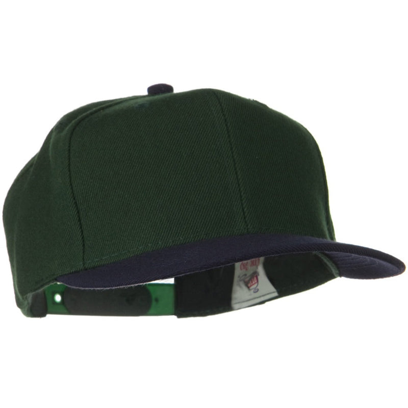Two Tone Wool Blend Prostyle Snapback Cap