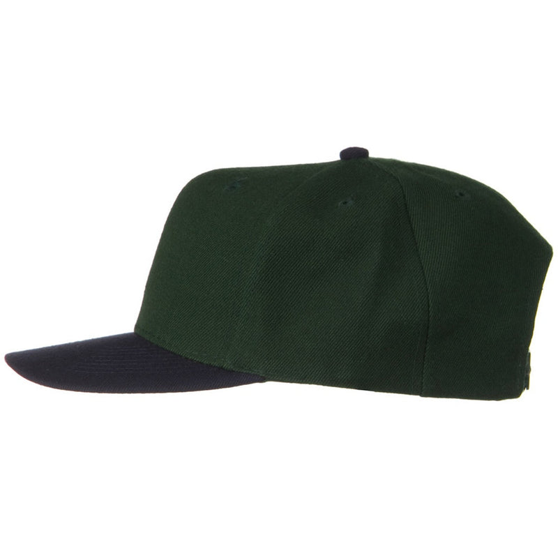 Two Tone Wool Blend Prostyle Snapback Cap
