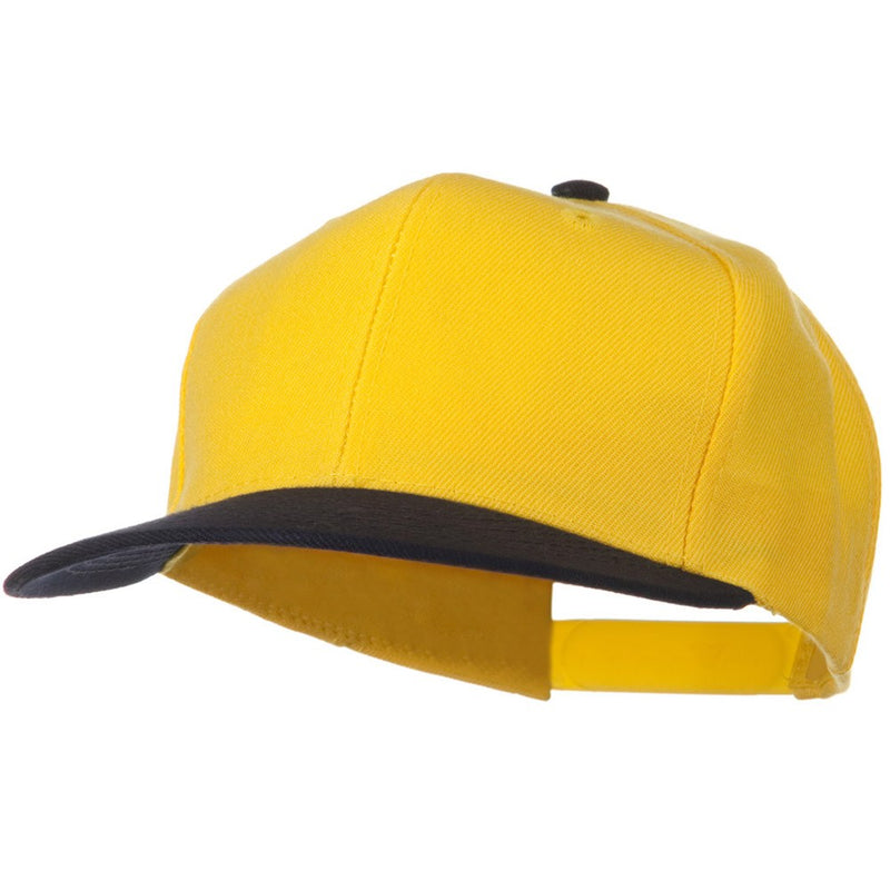 Two Tone Wool Blend Prostyle Snapback Cap