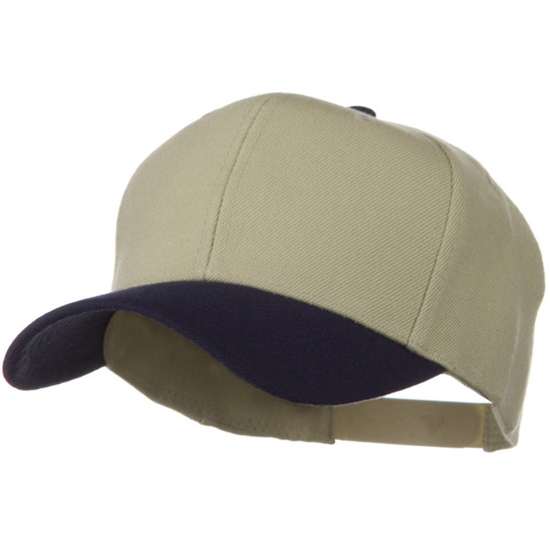 Two Tone Wool Blend Prostyle Snapback Cap