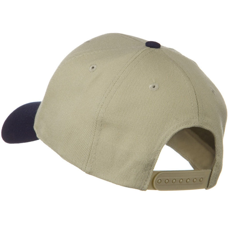 Two Tone Wool Blend Prostyle Snapback Cap