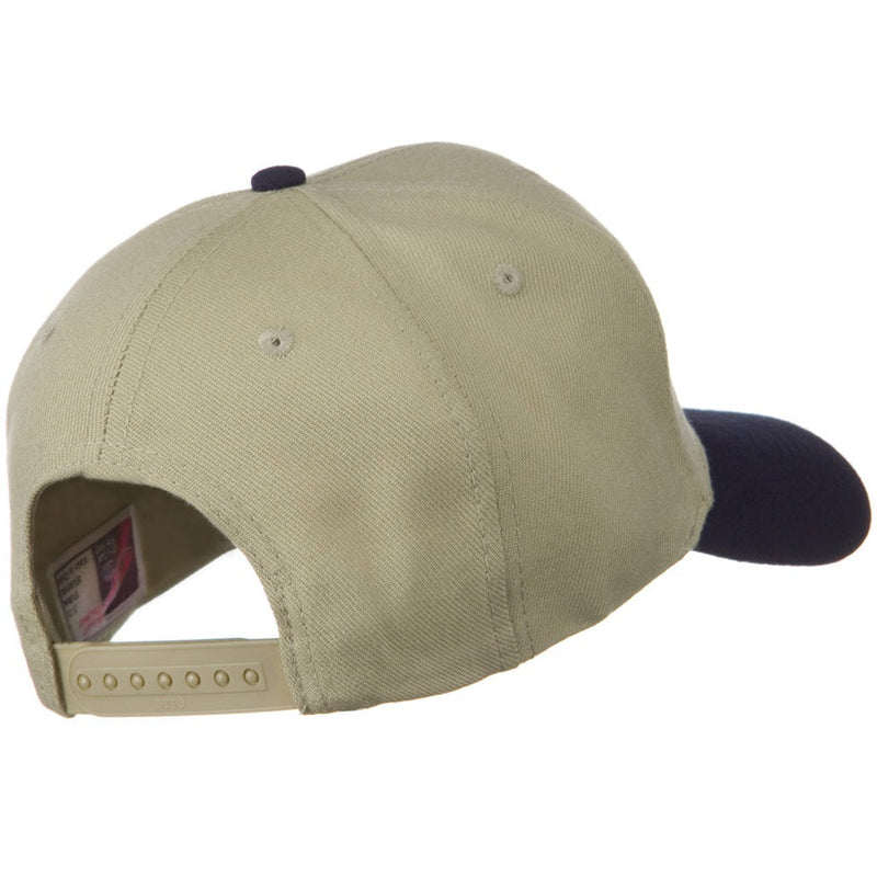 Two Tone Wool Blend Prostyle Snapback Cap