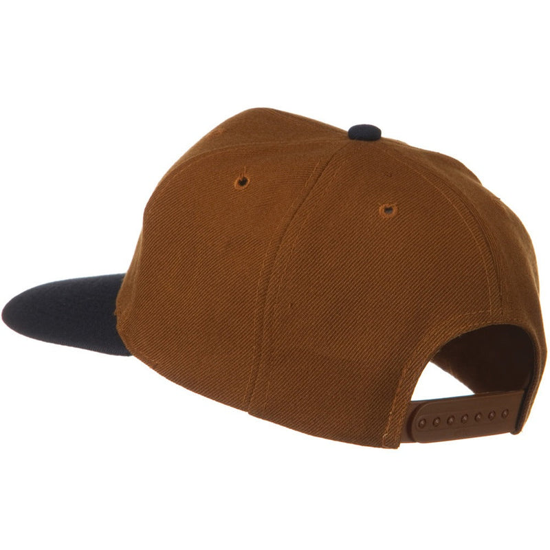 Two Tone Wool Blend Prostyle Snapback Cap