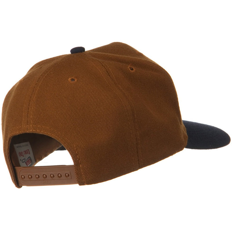 Two Tone Wool Blend Prostyle Snapback Cap