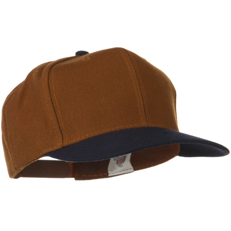 Two Tone Wool Blend Prostyle Snapback Cap