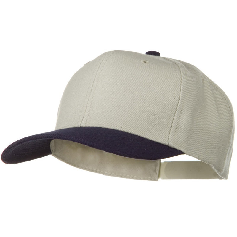 Two Tone Wool Blend Prostyle Snapback Cap