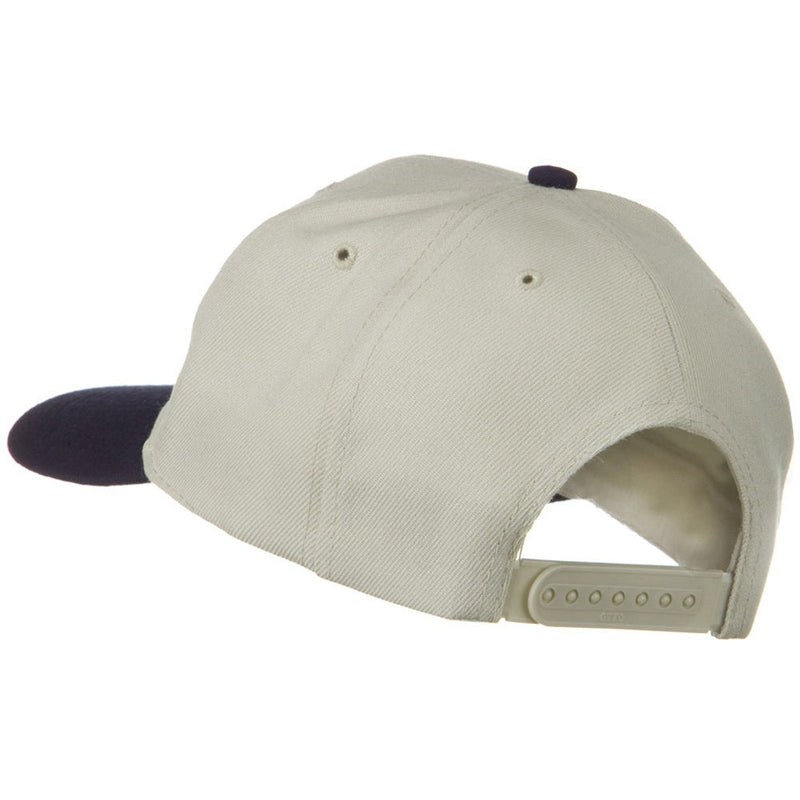 Two Tone Wool Blend Prostyle Snapback Cap