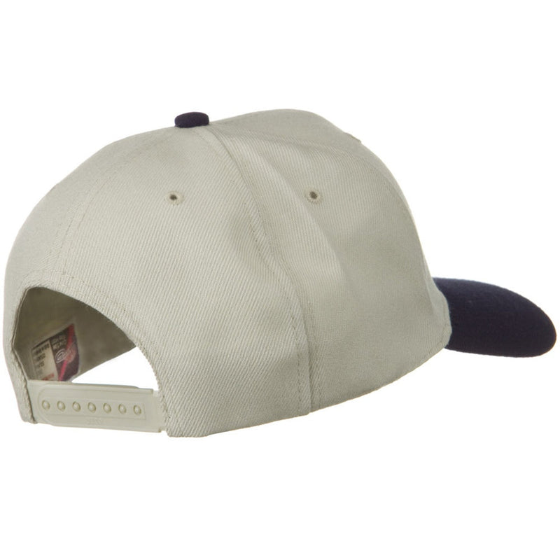 Two Tone Wool Blend Prostyle Snapback Cap