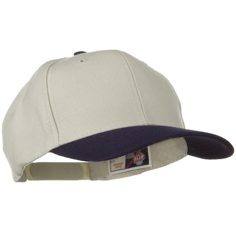 Two Tone Wool Blend Prostyle Snapback Cap