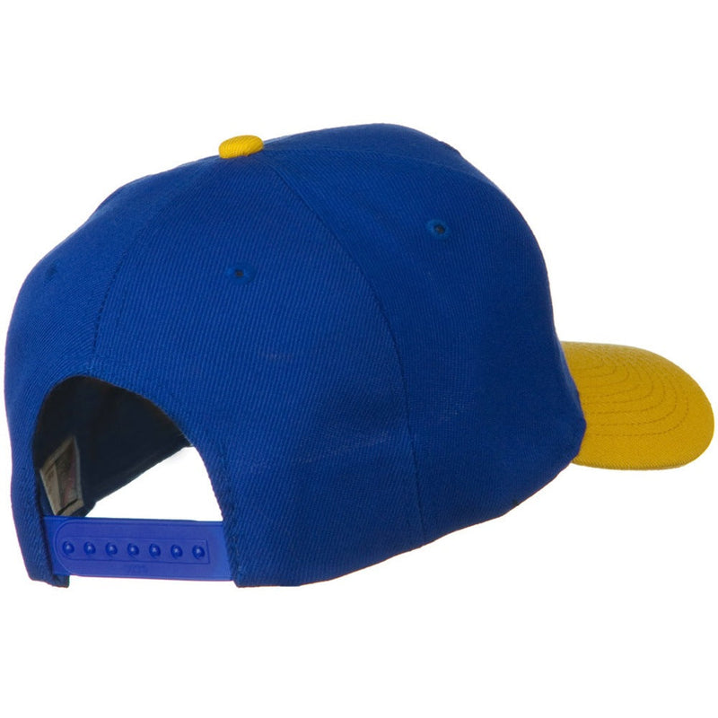 Two Tone Wool Blend Prostyle Snapback Cap