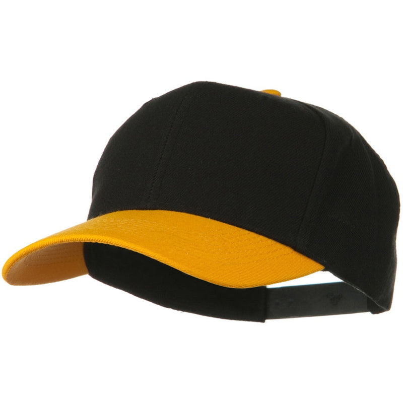 Two Tone Wool Blend Prostyle Snapback Cap