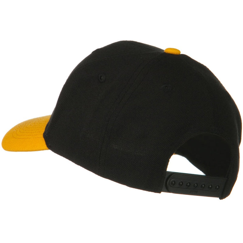 Two Tone Wool Blend Prostyle Snapback Cap