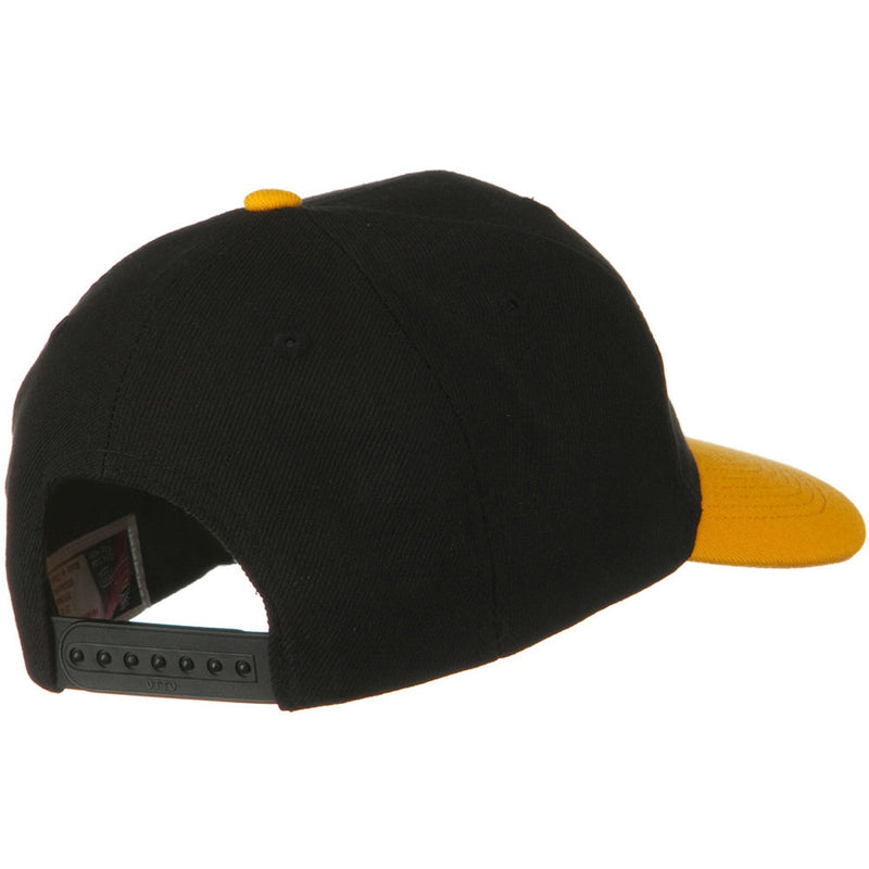 Two Tone Wool Blend Prostyle Snapback Cap