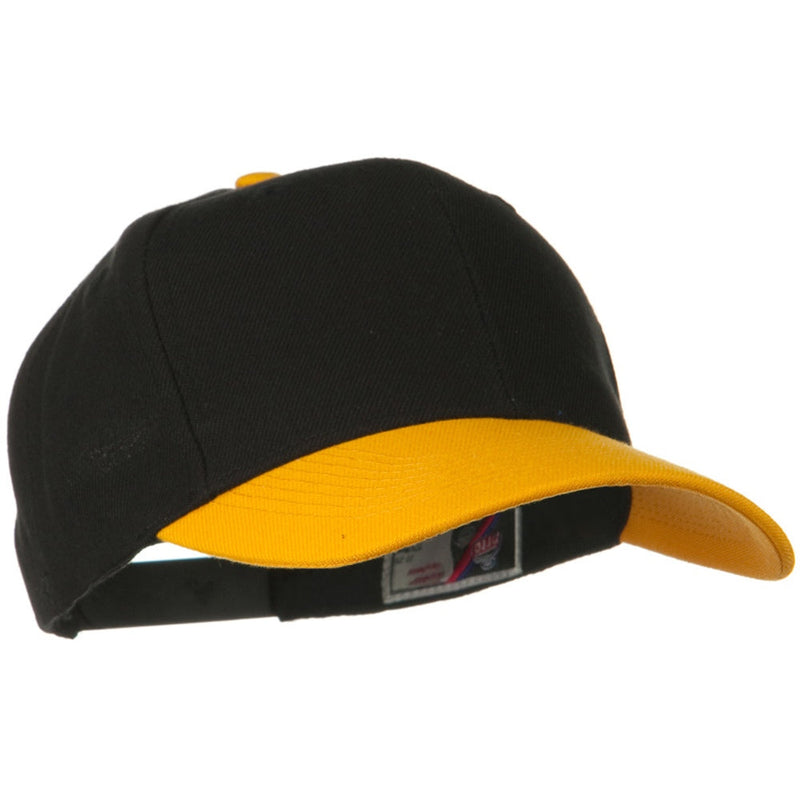 Two Tone Wool Blend Prostyle Snapback Cap