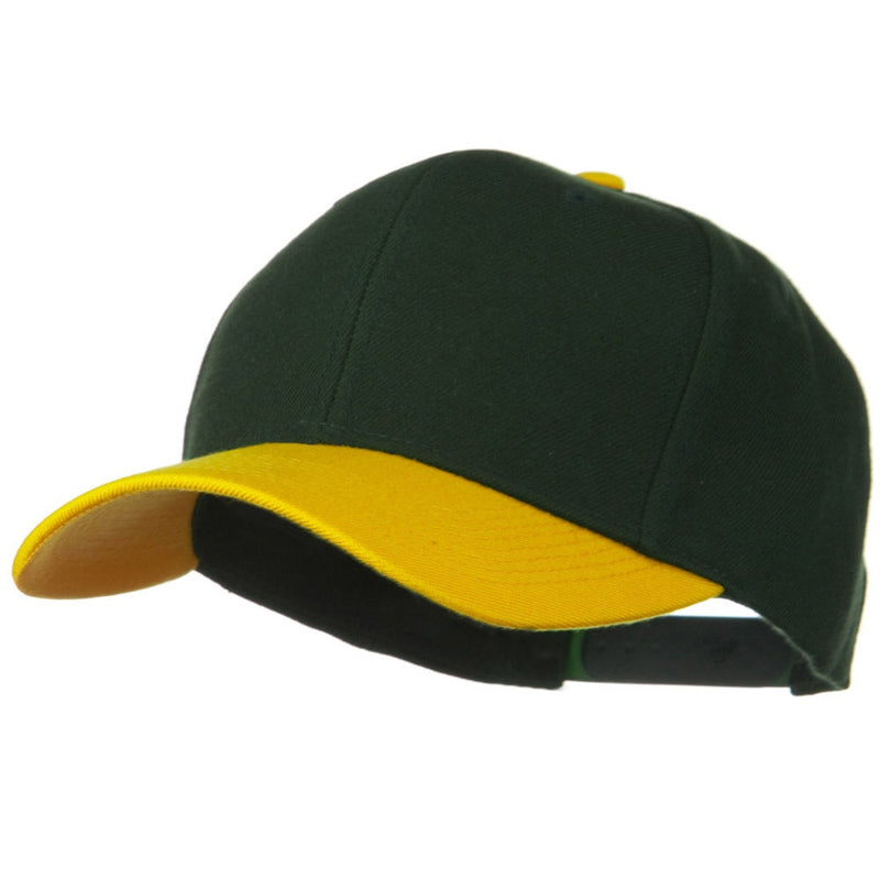 Two Tone Wool Blend Prostyle Snapback Cap