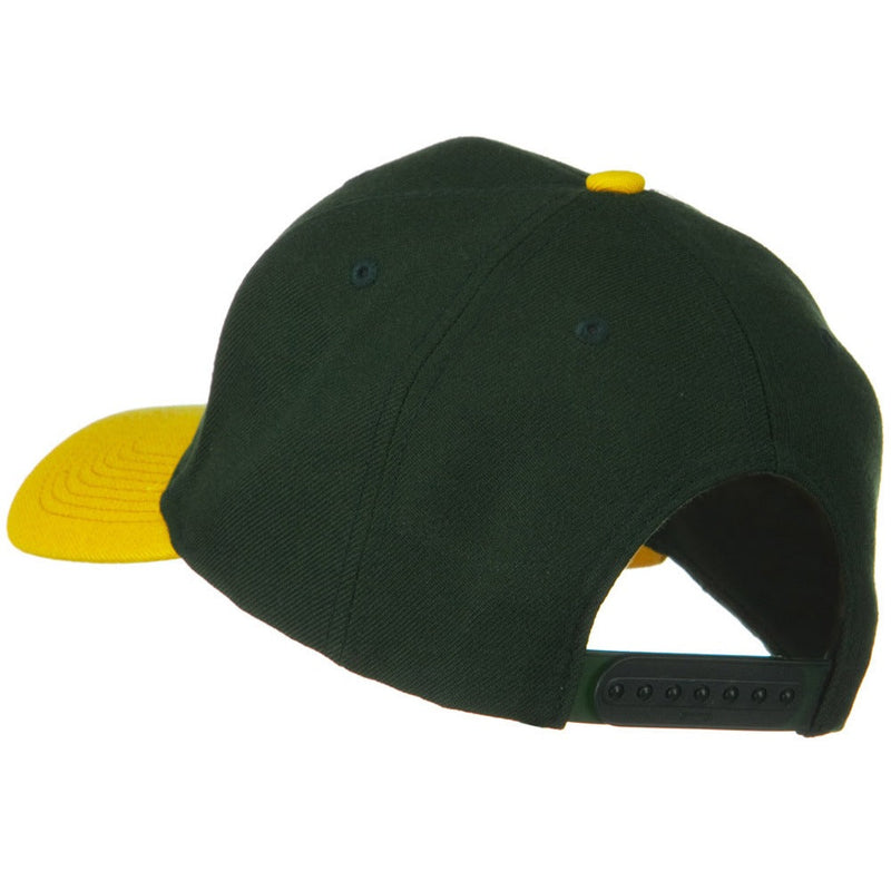 Two Tone Wool Blend Prostyle Snapback Cap